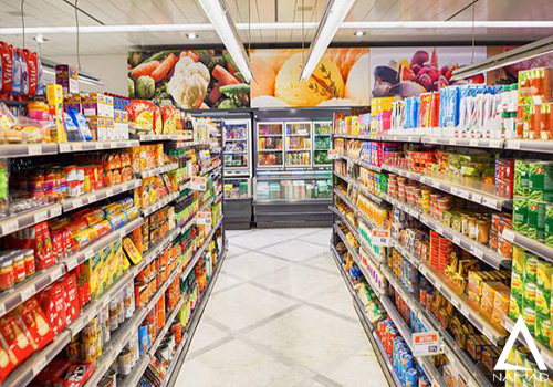  چینش قفسه های سوپرمارکت
