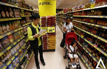 چینش قفسه های سوپرمارکت